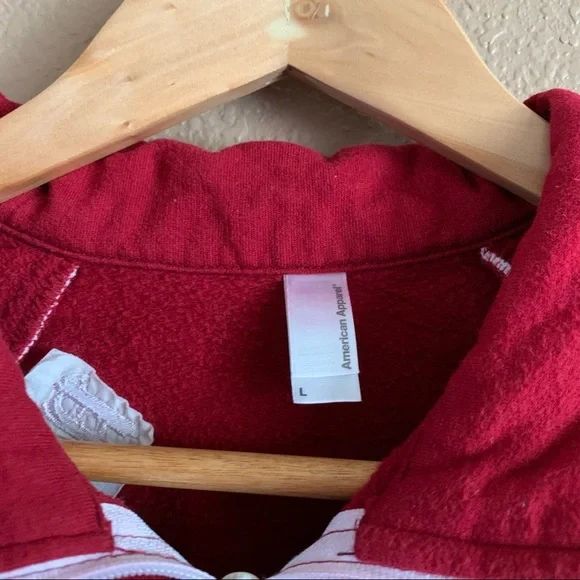 American Apparel Fleece Zipper Jacket Size Large - Picture 4 of 8